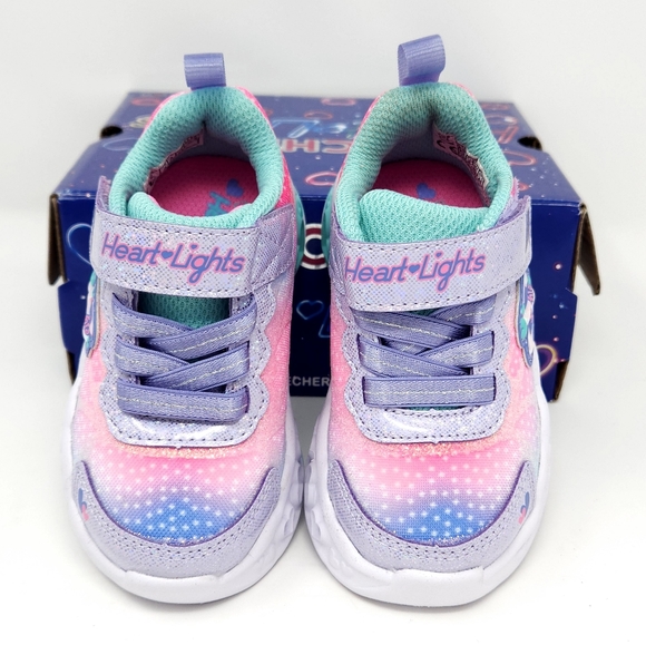 Light Up Slip-On Sneakers, Simply Love Flutter Hearts, Skechers, New, NIB - Picture 4 of 7